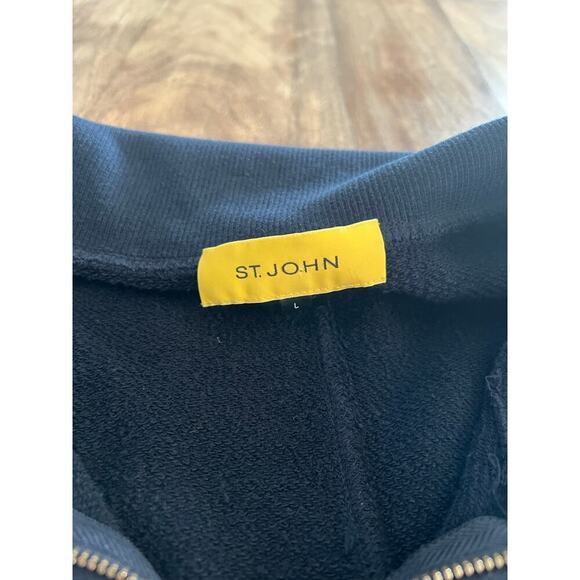 St. John Sport Women's Blue Full Zip Long Sleeves Collared Jacket Size Large - Picture 2 of 4